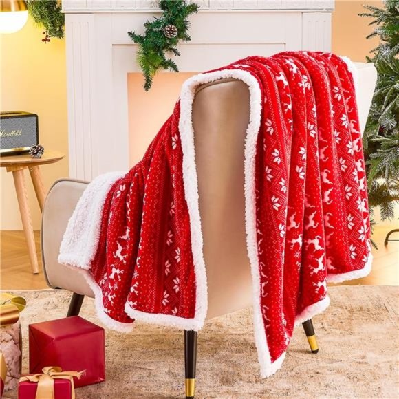 Winter Wonderland Sherpa Throw - Picture 6 of 6